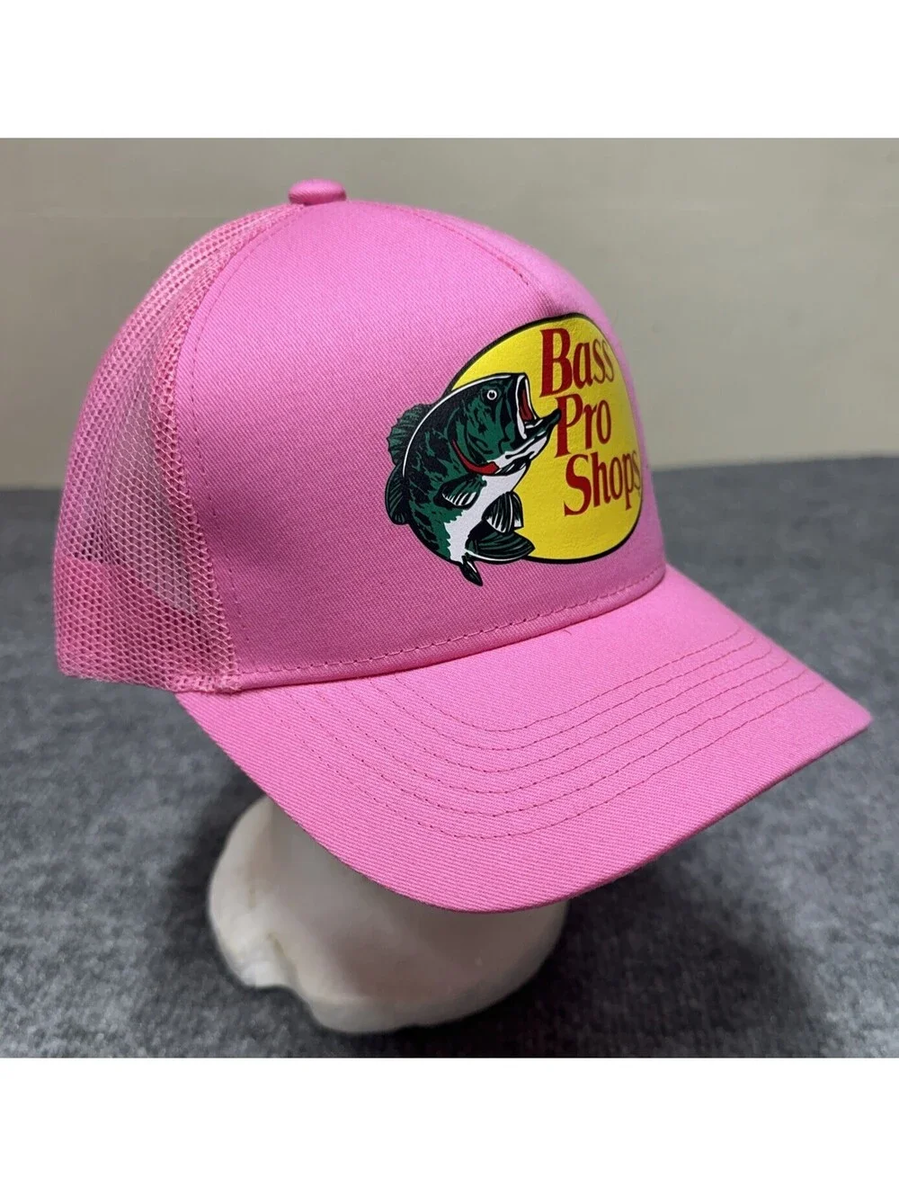 Bass Pro Shops Mesh Hat Cap Adjustable Snapback Trucker Fishing Baseball Outdoor